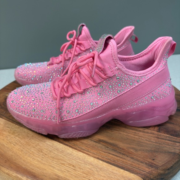 Sparkly Pink Sneakers‎ by Belos  Size 8 Memoryfoam - Picture 8 of 8